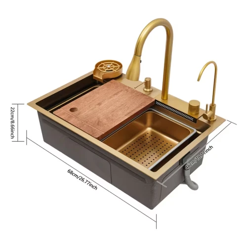 Gold Smart Kitchen Sink high quality